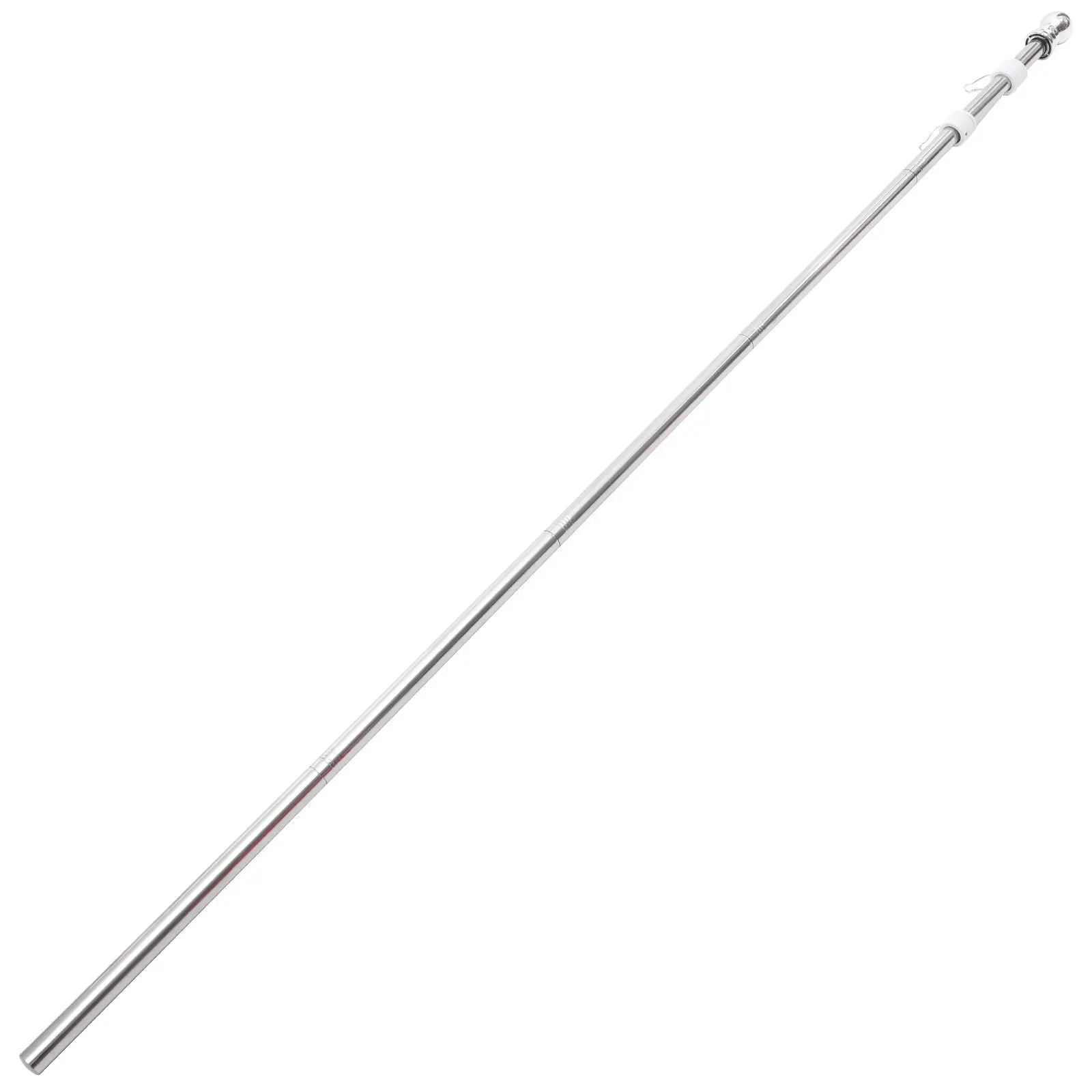 1Set Stainless Steel Outdoor Flag Pole Rustproof Detachable Rotatable Flag Holder Garden Metal Flagpole Set Easy