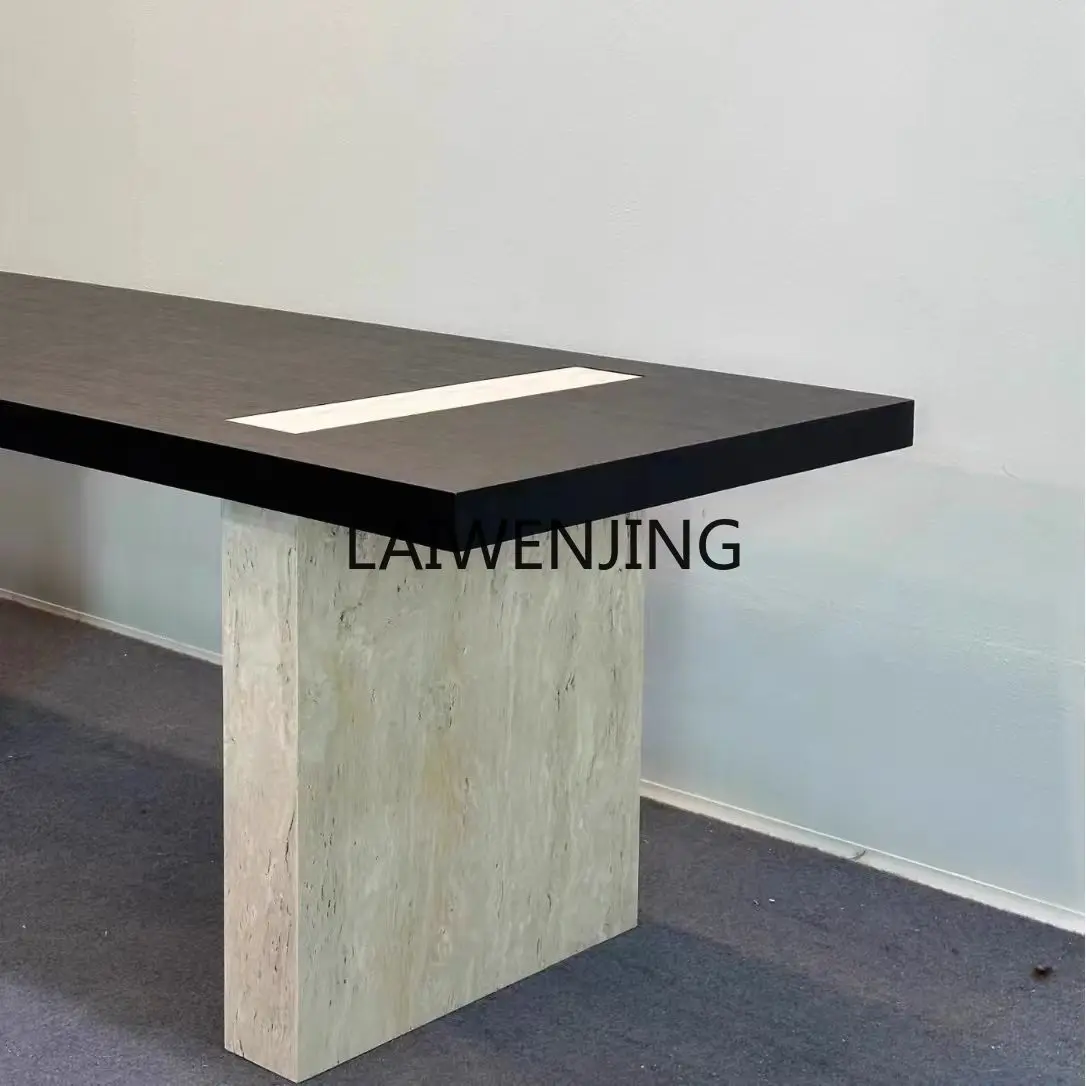 SGF minimalist marble tea table creative art light luxury cave stone dining table