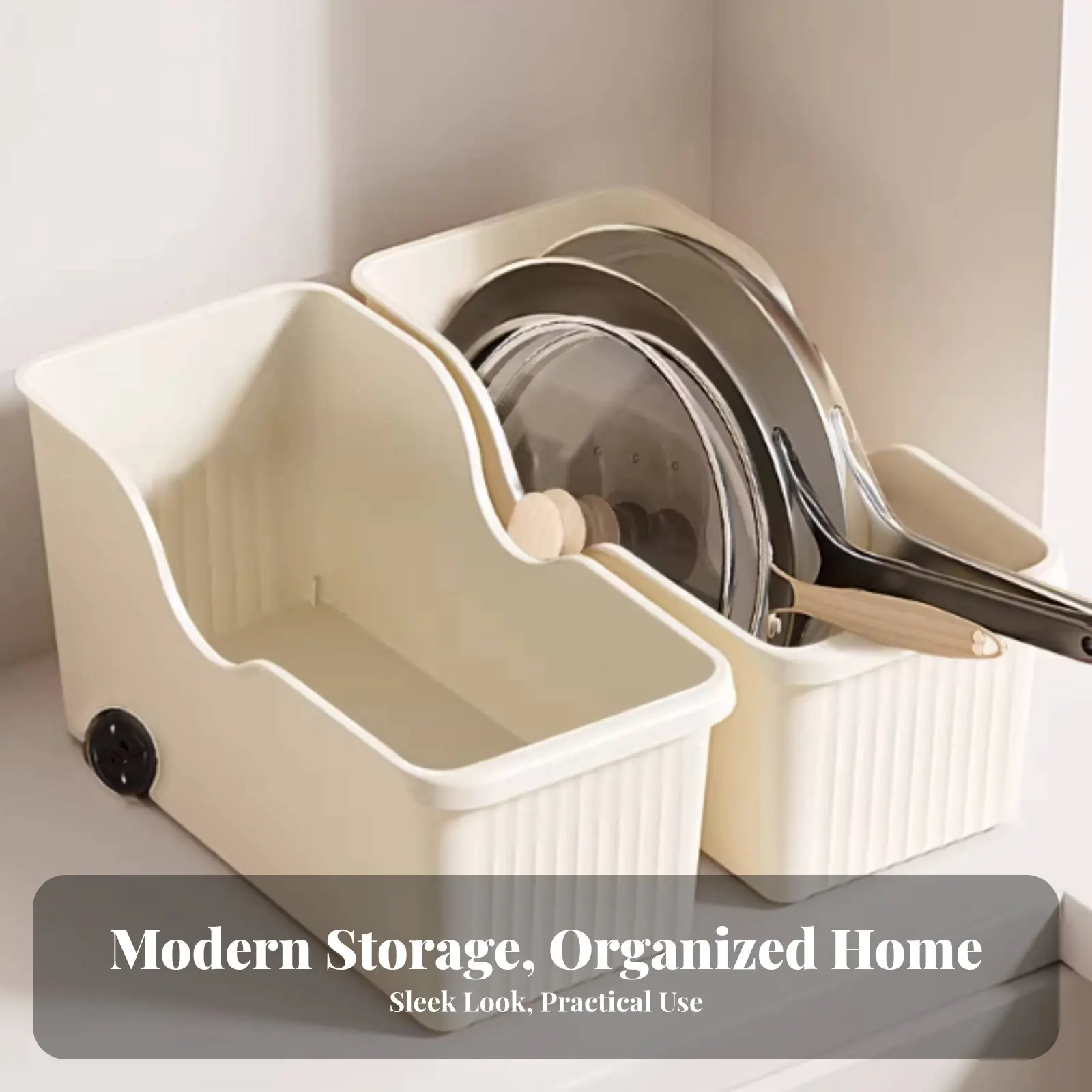 

Rolling Under-Sink Rack With Casters Rolling Organizer Wheeled Design Multi-Functional for Families, Cleaning Aficionados