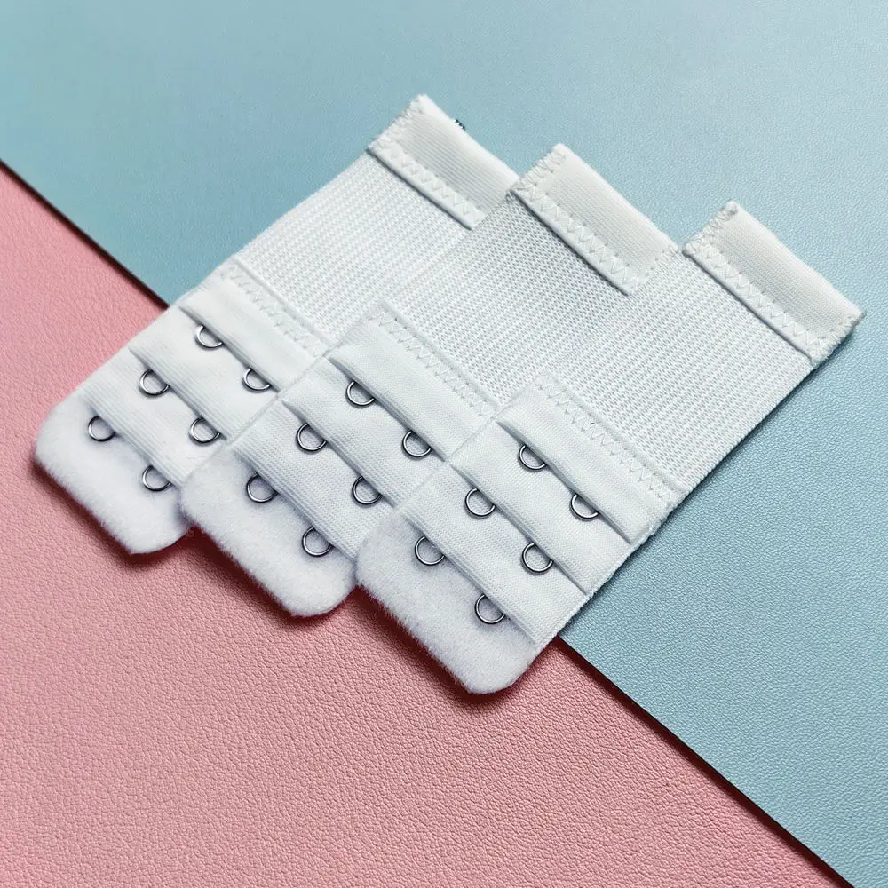Women Lingerie Extension Strap 2 Hook Bra Extender Elastic Underwear Connector Adjustable Back Closure Comfort Clip