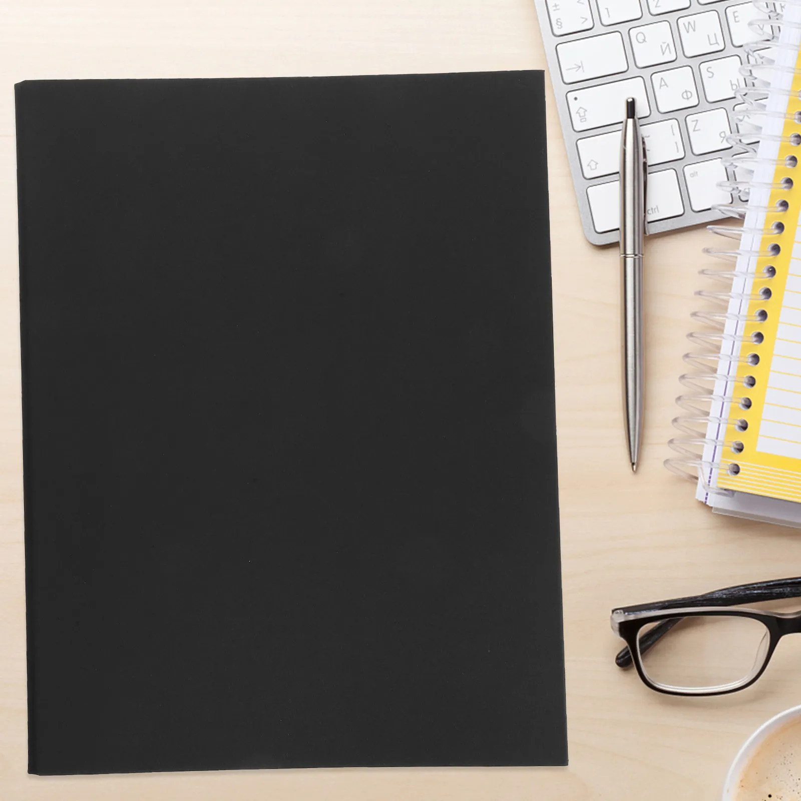 

A4 4 Ring Binder Cover Heavy Duty Kraft Paper Notebook Shell Protector for Documents Notes Planner Journal Scrapbook Folder