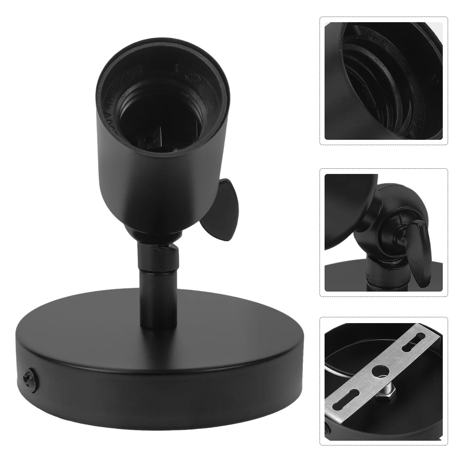 1 مجموعة الجدار مصباح المقبس قاعدة الخيوط ضوء لمبة المقبس دائم داخلي مصباح خارجي حامل استبدال أجزاء جدار لمبة قاعدة #2