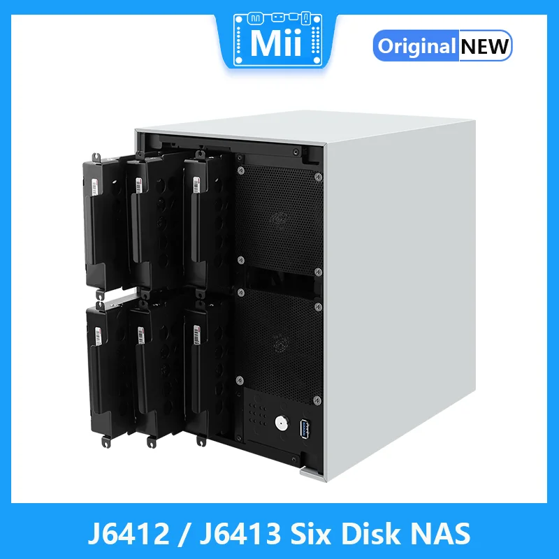 بطاقة شبكة J6412/J6413 NAS/6 SATA/Dual M.2/ITX/i226-V