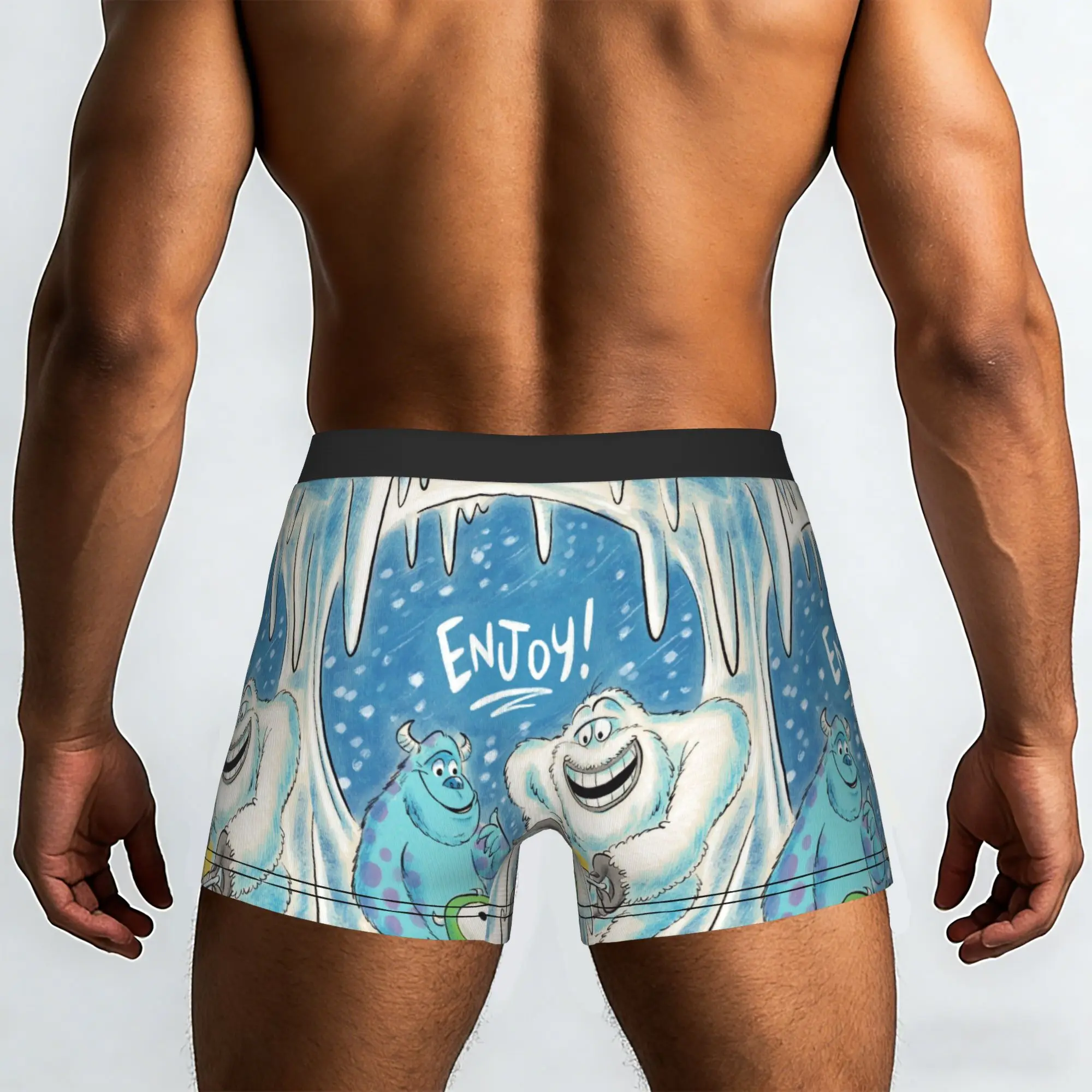Custom Novelty M-Monsters Anime University Boxers Shorts Panties Male Underpants Breathable  Briefs Underwear