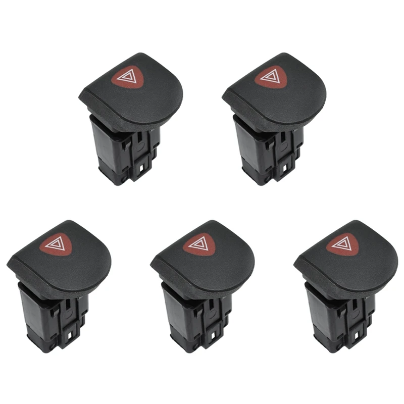 

A48P-5X Hazard Warning Emergency Light Switch Button For Renault Kangoo 1997-2018 7700308821