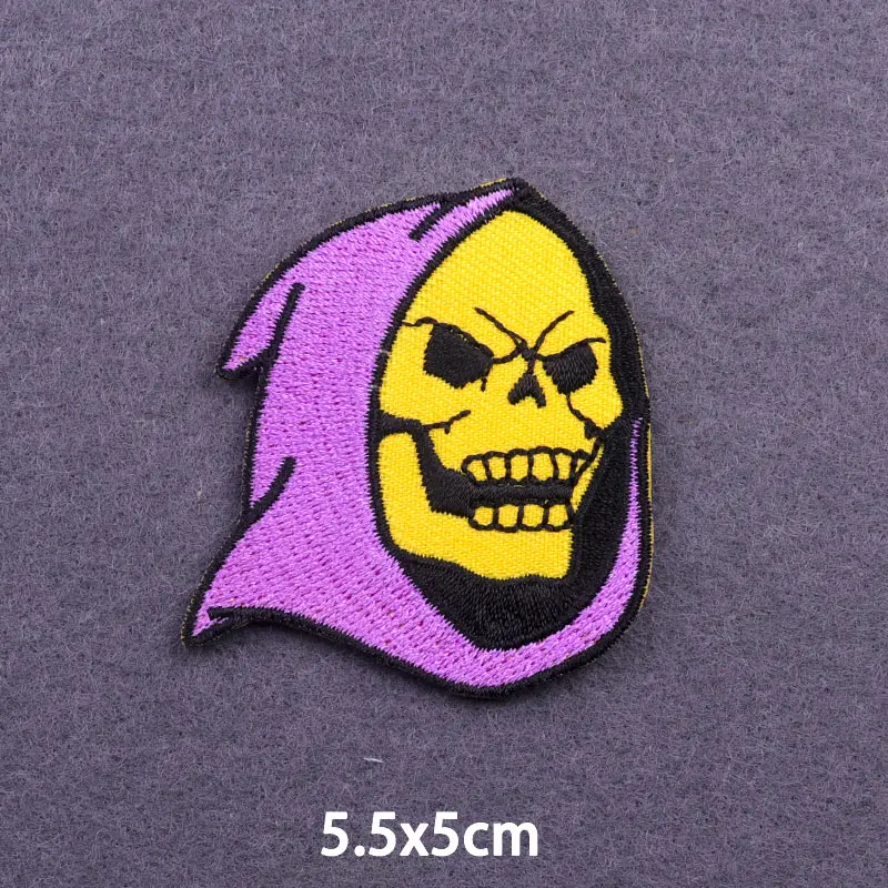 Horror Movies Fusible Patches Rock Music Embroidery Patch For Decoration Personality Iron On Patches For Clothes Appliques Badge