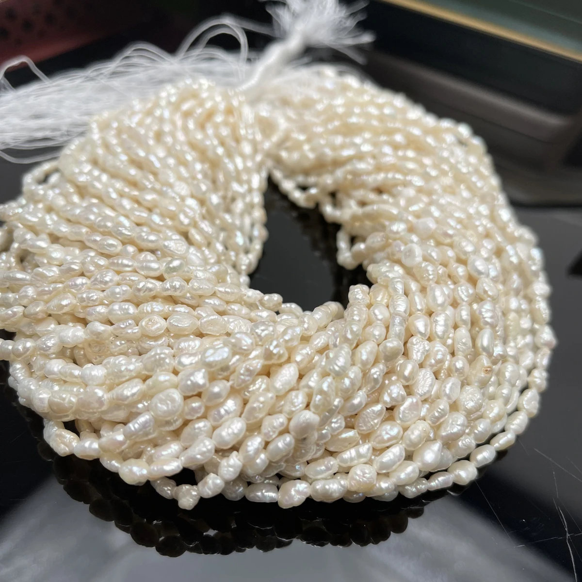 

4-5mm White Irregular Natural Freshwater Small Pearl Bead for Jewelry Make DIY Necklace Earring Bracelet Accessory Women Gift