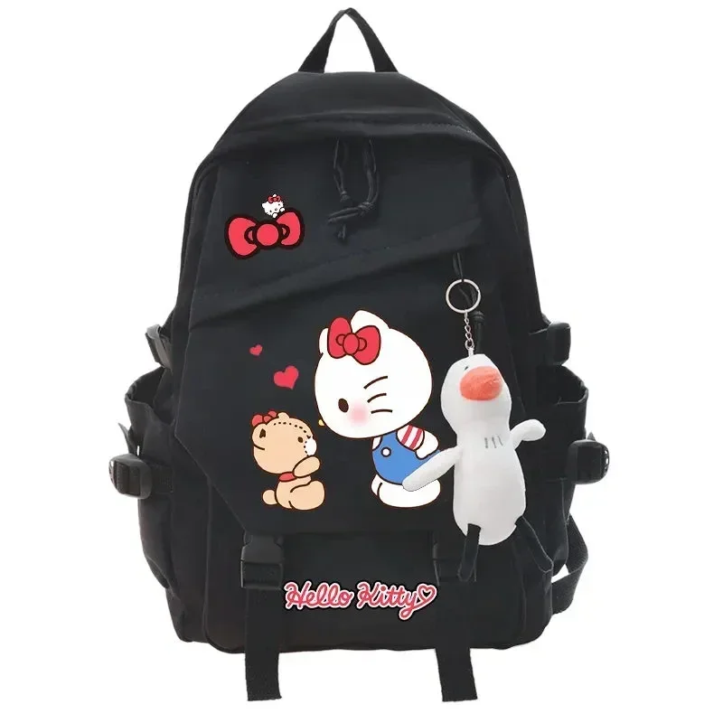 Hello Kitty Grote Capaciteit Tas Schattige Kawaii Sanrio Student Schooltas Meisje Jongen Cartoon Schattige Rugzak Hanger Cadeau Rugzak