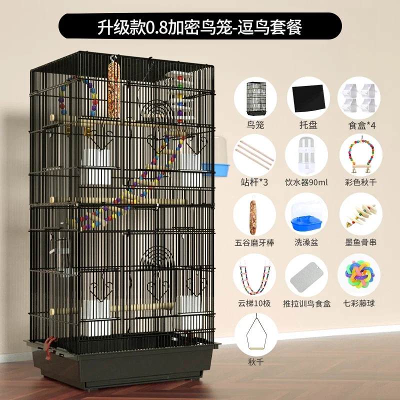 Chinchilla Balcony Bird Cage Parrot Hamster Feeder Protective Shelter Bird Cage Outdoor Cage Pour Oiseaux Birdcage Decoration