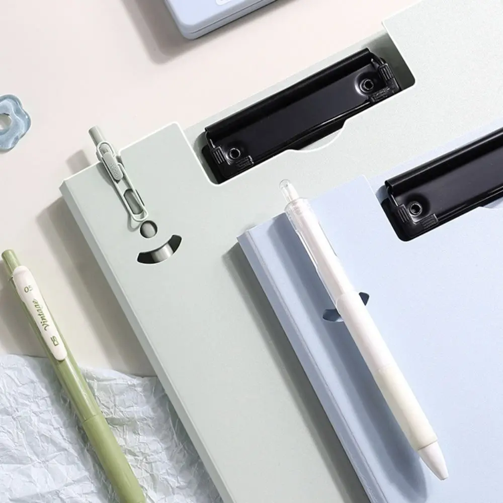 

Minimalist Double Clips A4 Clipboard Folder 360° Rotatable Multi-functional Clipboard Waterproof File Folder File Organizer