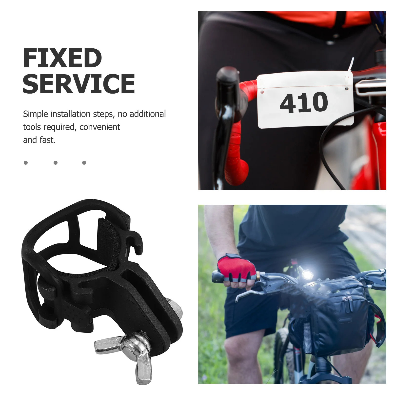 

1 set Bicycle Light Mount Rack Sturdy Flashlight Holder Anti-Skid Shockproof Bike Torch Stand Clip Universal Bike Flashlight