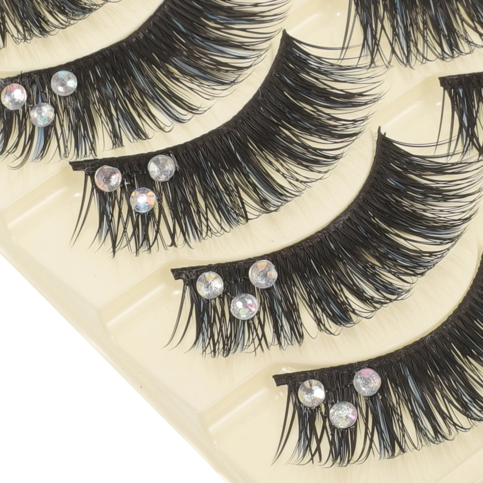 5 paar natuurlijke valse wimpers lichtgewicht comfortabel gemakkelijk te gebruiken dames make-up accessoires feest alledaagse valse wimpers