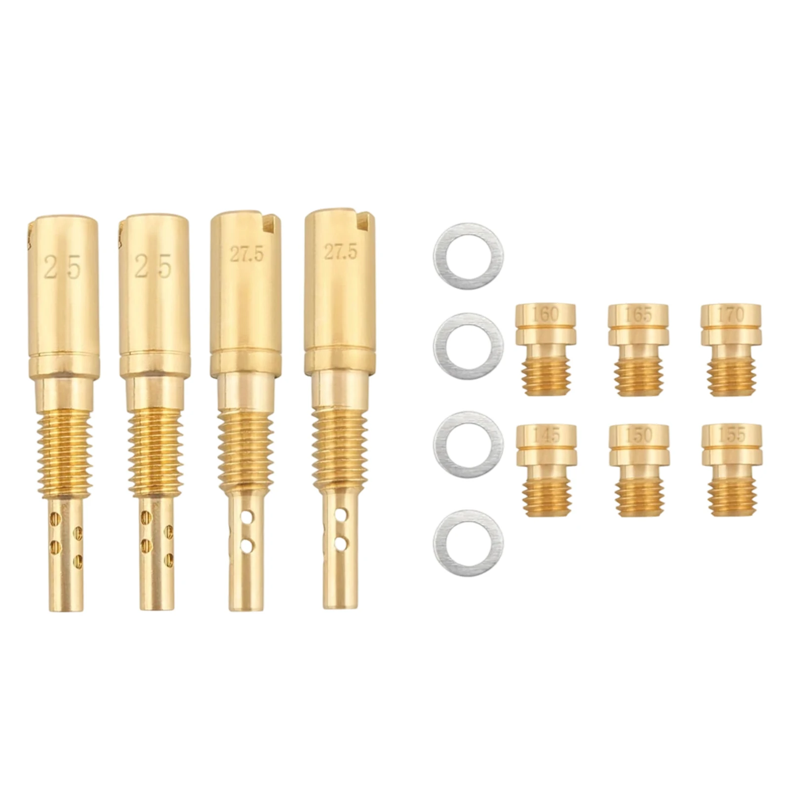 For ATV Performance Upgrade Yellow Carburetor Jet Kit Engine Tuning Kit Wear-resistant Metal Optimal Performance
