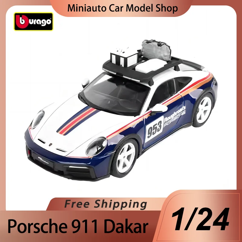 

В наличии Bburago 1:24, парижский Дакар, ралли, Porsche 911, Дакар, миниатюрная модель из сплава, Модель Porsche Wrc, автомобильные игрушки, рождественский подарок