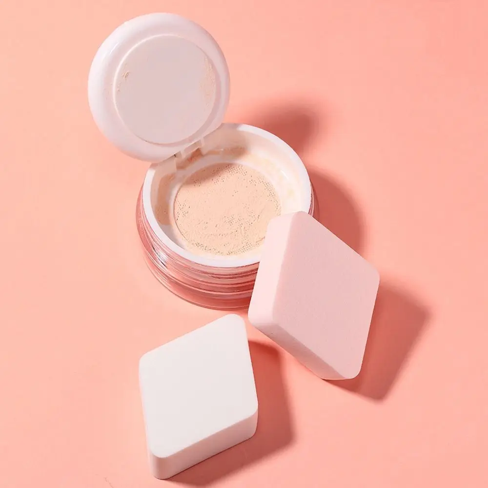 Esponja de maquillaje en polvo de diamante de cuatro colores, herramienta de maquillaje para corrector facial, base en polvo, BB Cream, 4 unids/set