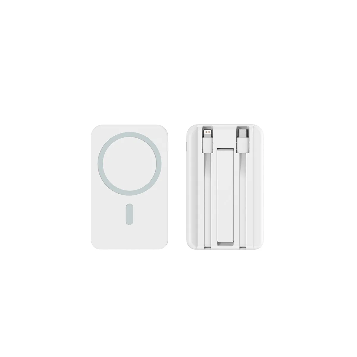 10000/20000mAh 22.5W Magnetic Wireless Power Bank Slim Portable Charger With 2 Cables Fast Charging Powerbank For iPhone Samsung image 3