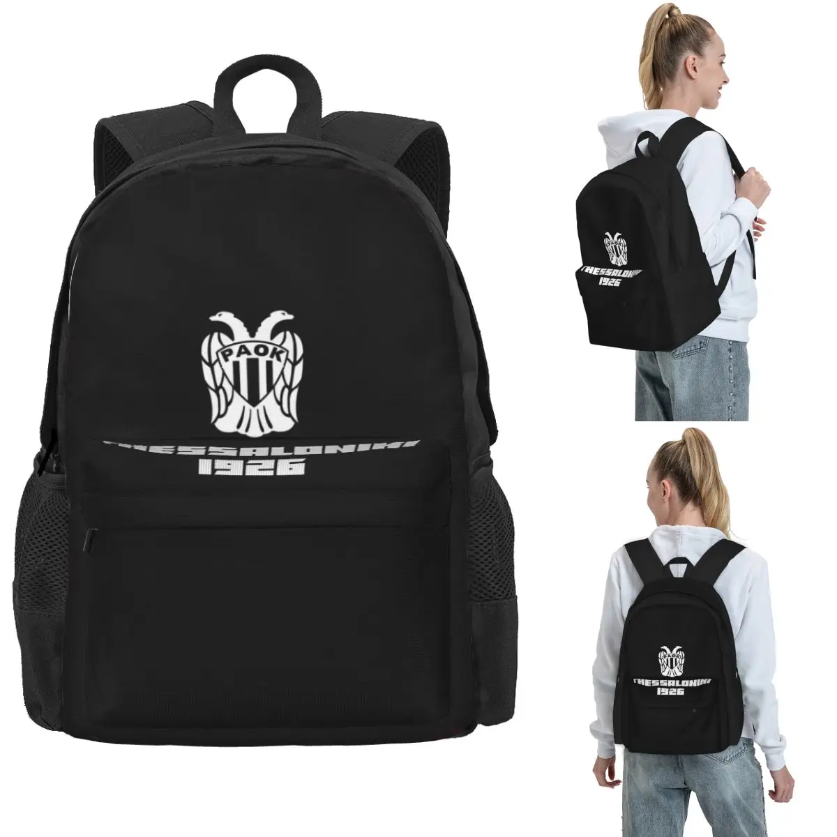PAOK THESSALONIKI ULTRAS HOOLIGANS Backpack Hot Sale Daypack Large Capacity Children BookBag School Bag