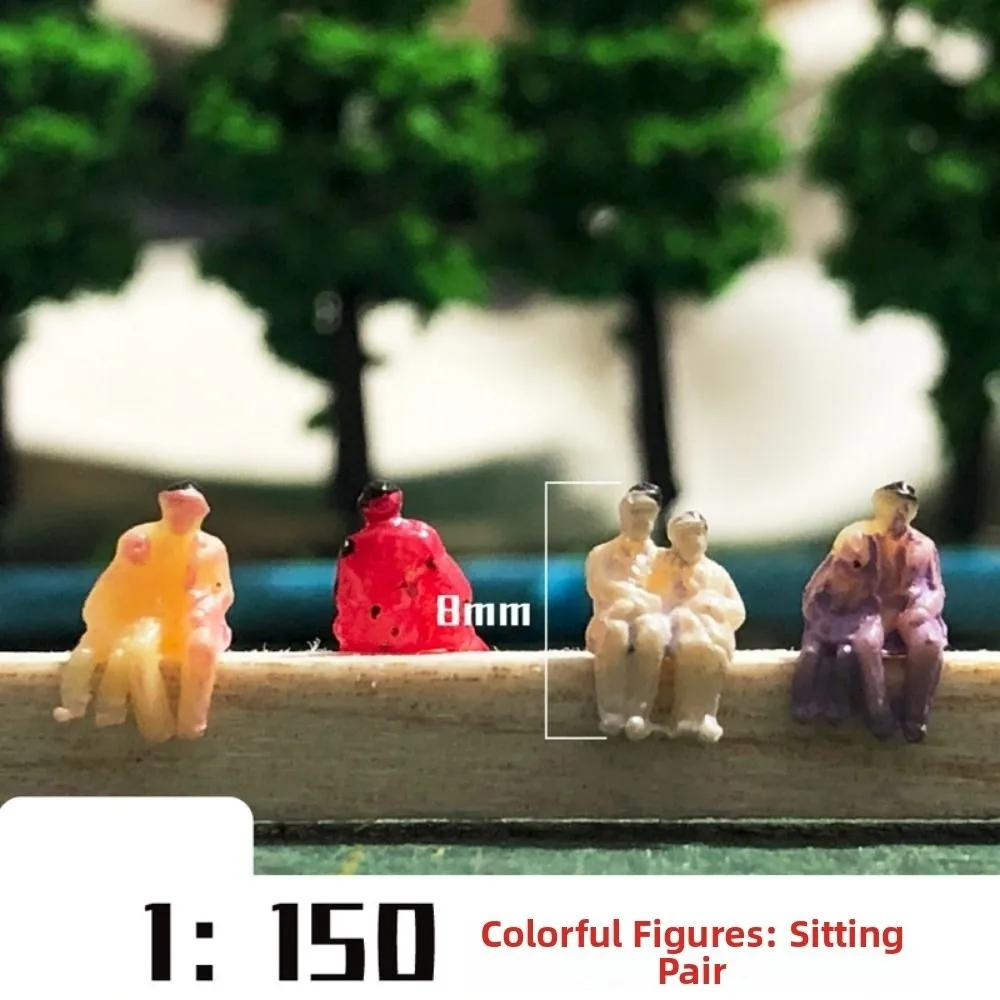 10/50pcs 1:25/1:30/1:300 Scale Model Building People Mixed Color Multistyles Train Scenery Passengers Assorted Poses