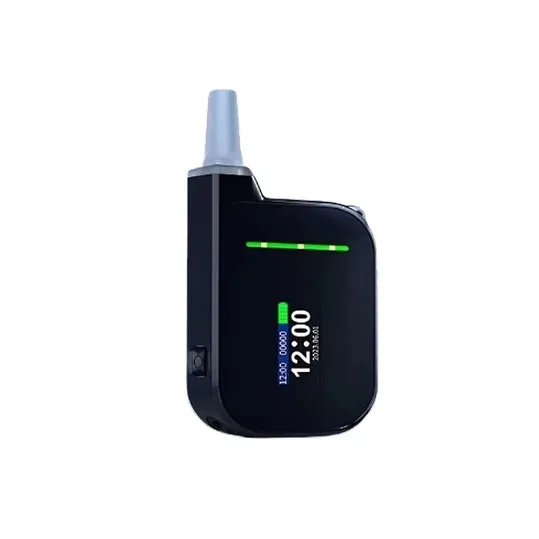 New H3 Electrochemical High-Precision Connected Alcohol Tester Portable Overnight Breathalyzer Black Powered