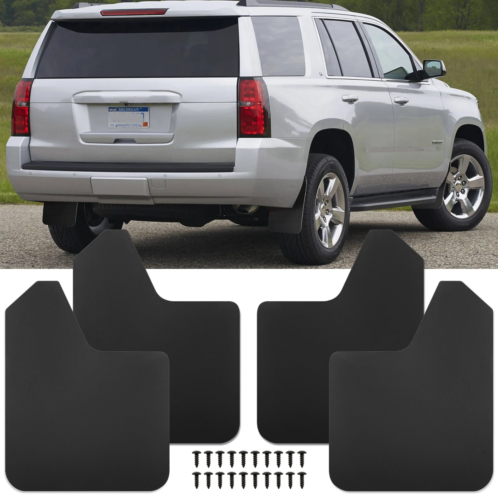 

Черные широкие раллийные брызговики, брызговики для Chevy Tahoe