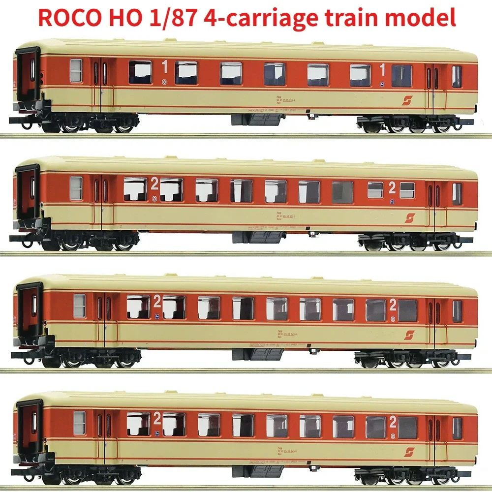 

ROCO HO Type 1/87 Train Model 6200026 OBB Four-passenger Carriage Four-section Austrian Train Model Toy Gift