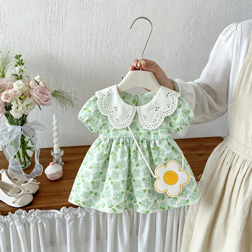 Baby Girl Dress Summer Flower Princess Cute Girl Dress Sweet Beach Baby Dress Baby Girl Clothing