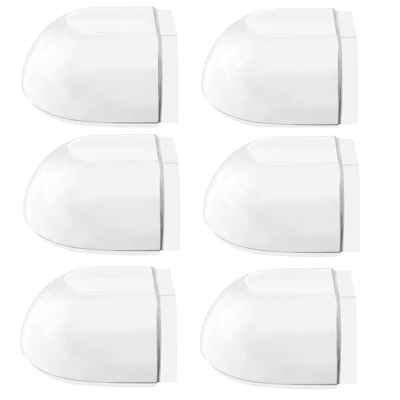 ABPP-6Pcs توقف الباب أرضية عازلة للباب ذاتية اللصق للإلتصاق الشفاف، سدادة باب الأرضية بدون عازلة جدار الحفر