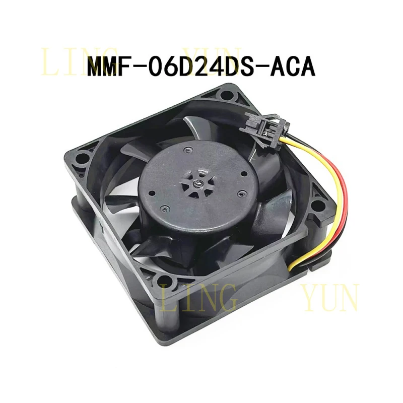 

Новый в упаковке бесшумный вентилятор Melco MMF-06D24DS-ACA 24VDC 0.10A 60*60*25MM для сервера