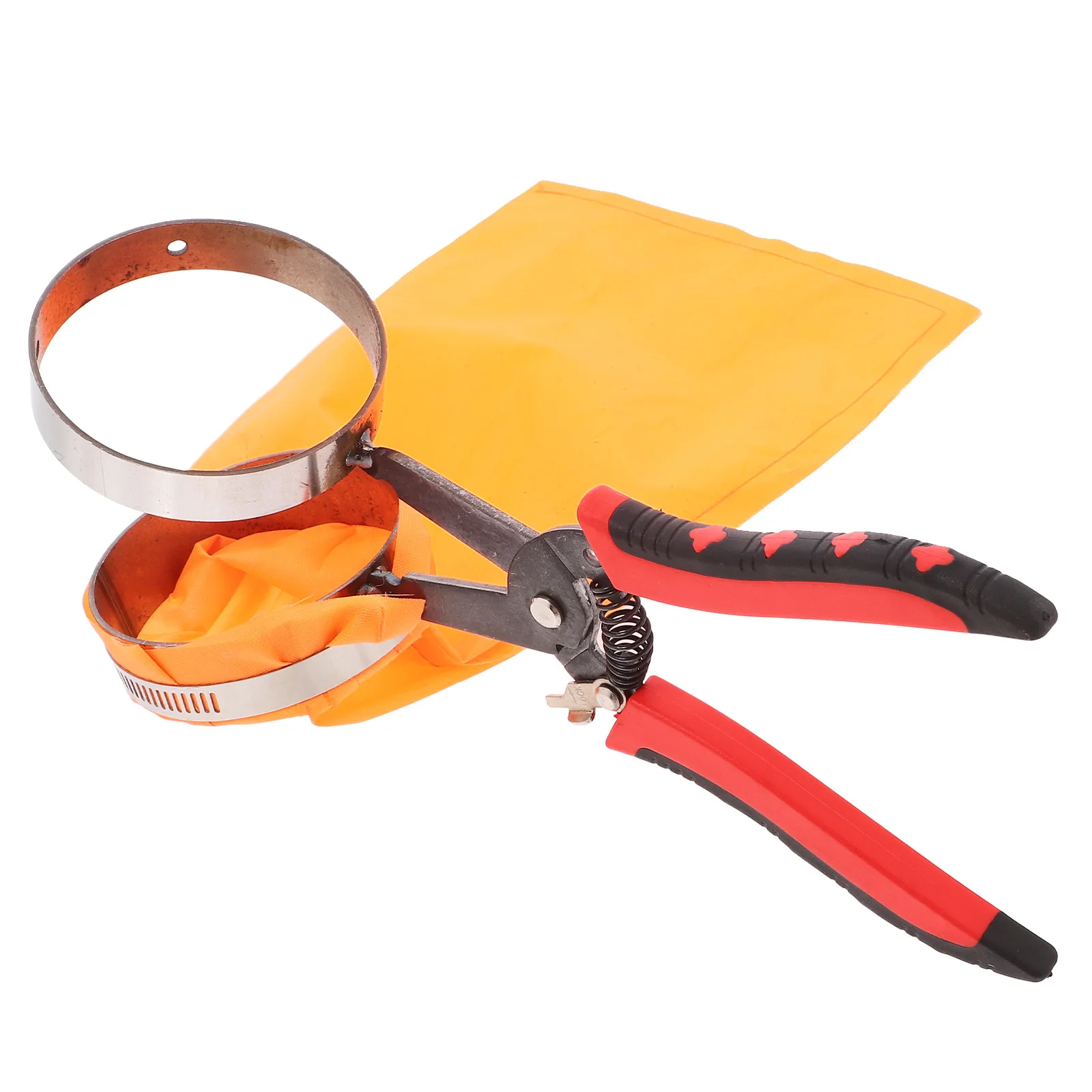 

Fruit Picker Versatile Berry Bucket Tool Steel Handle Lightweight Pepper Harvester Replacer Blade Gardening Aid