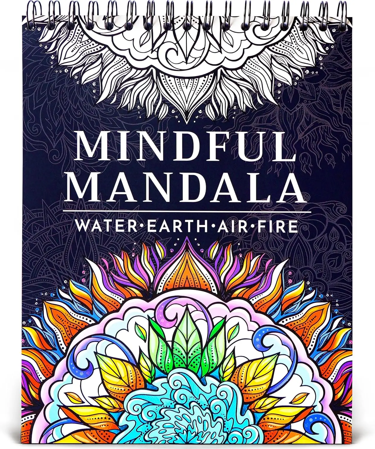 

Mandala Coloring Book for Adults – 50 Stress Relief Designs, Thick Bleed-Proof Paper, Spiral Bound, Frameable Art