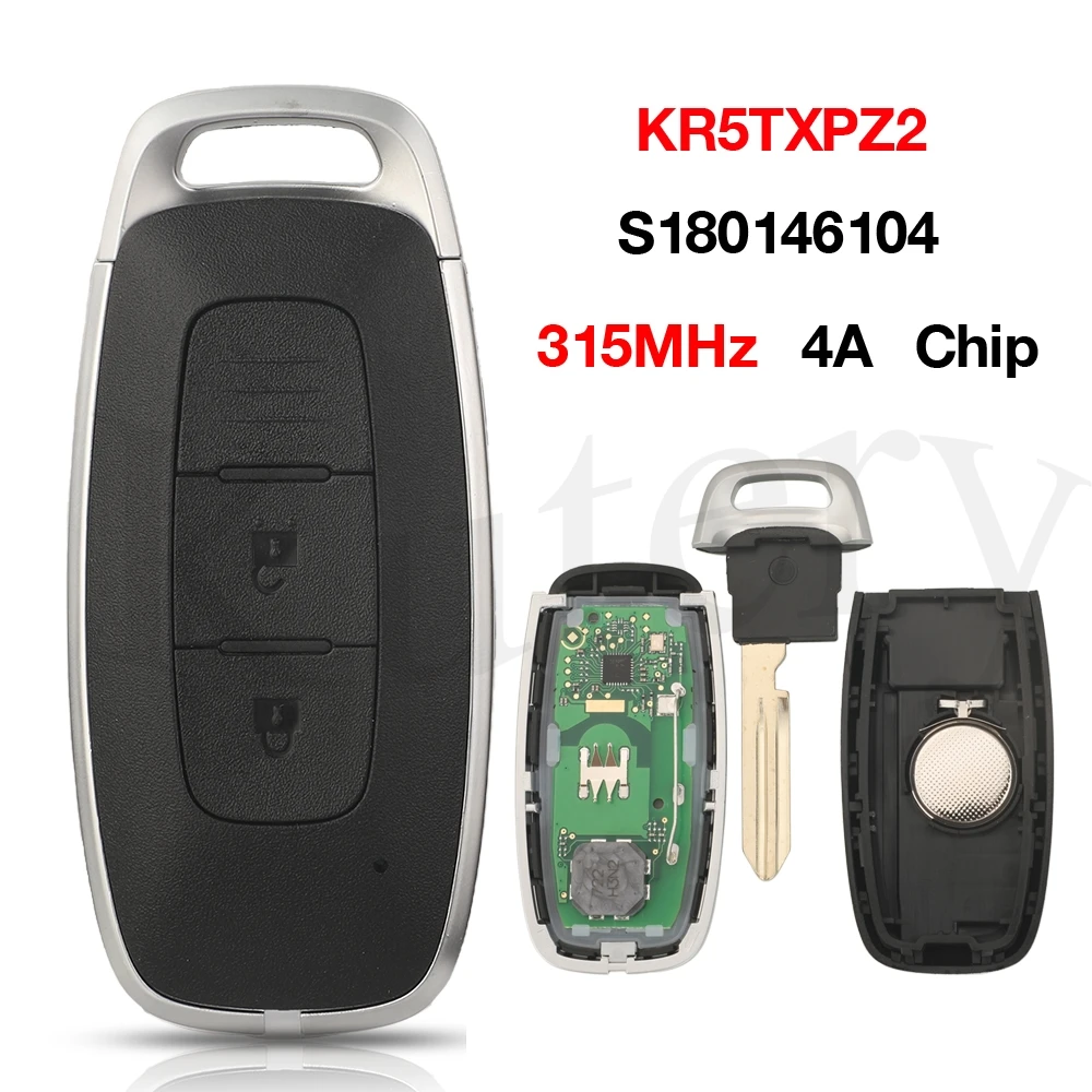 

jingyuqin KR5TXPZ2 315MHz 4A Car Smart Remote Key For Nissan X-Trail Pathfinder 2023 2BTN Keyless Control 285E3-5MP0A S180146104