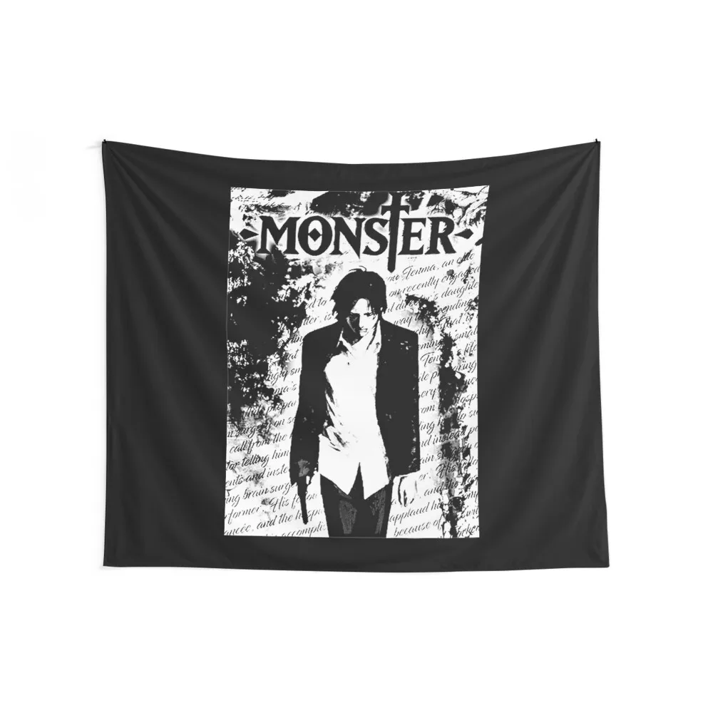 Naoki Urasawa&x27;s Monster - Anime Manga poster Poster Tapestry Wall Art Decoration Room Tapestry