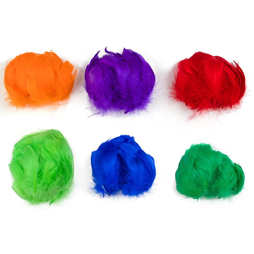 50/100PCS Natural Soft Goose Feathers 8-12cm Medium Floating Feather for Crafts DIY Jewelry Making Dream Catcher Home Decoration