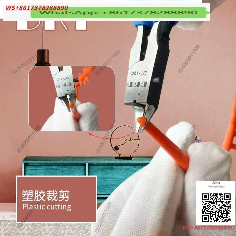 DKT Electronic Scissors Nozzle pliers 4 inch 5 inch Diagonal nose pliers Diagonal nose pliers 6 inch precision plastic scissors