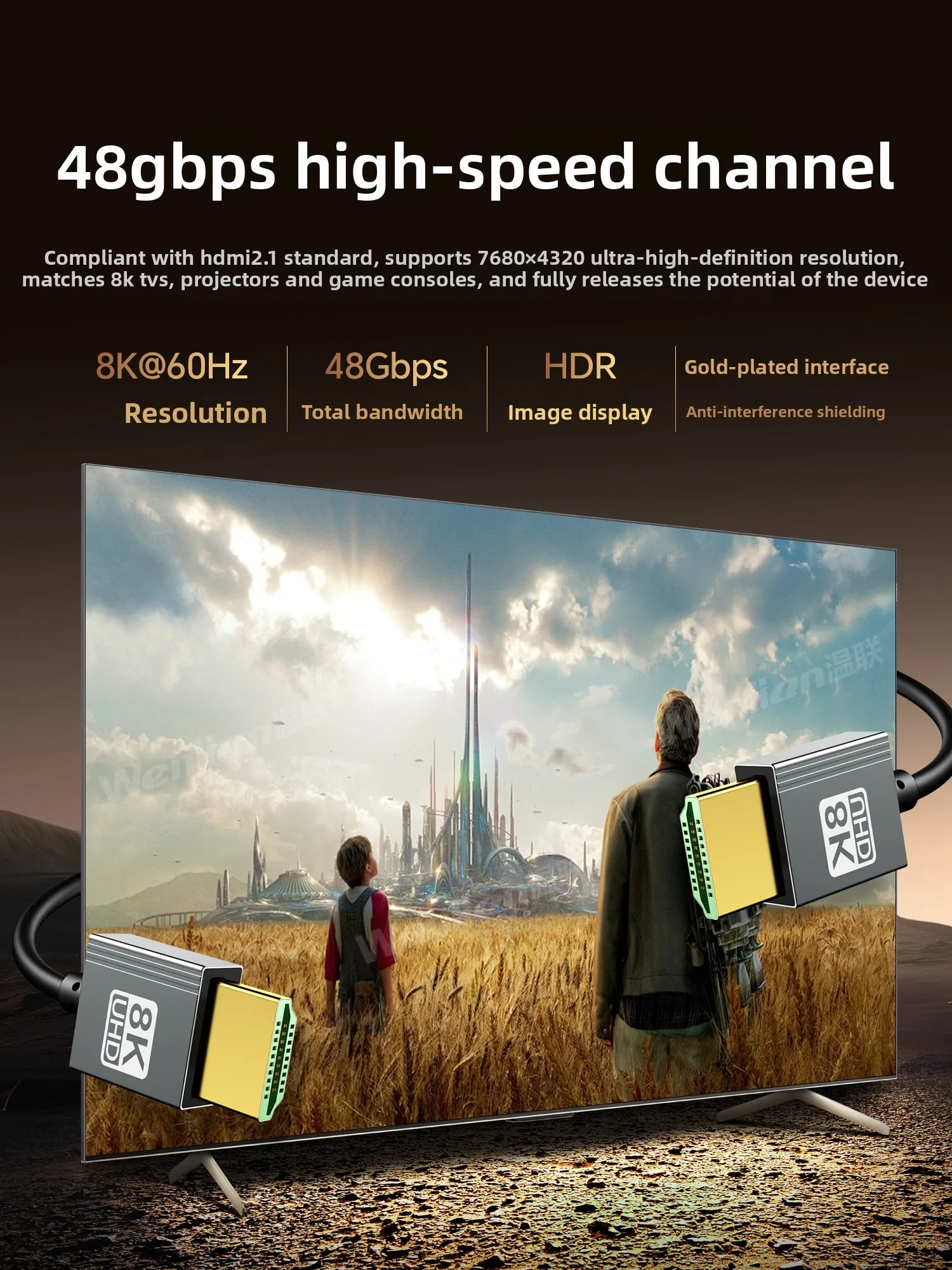 كابل HDMI من السيليكون 8K 2.1 كابل قصير ناعم فائق الدقة للكاميرات وكاميرات الفيديو المباشرة وشاشات بزاوية قائمة #3