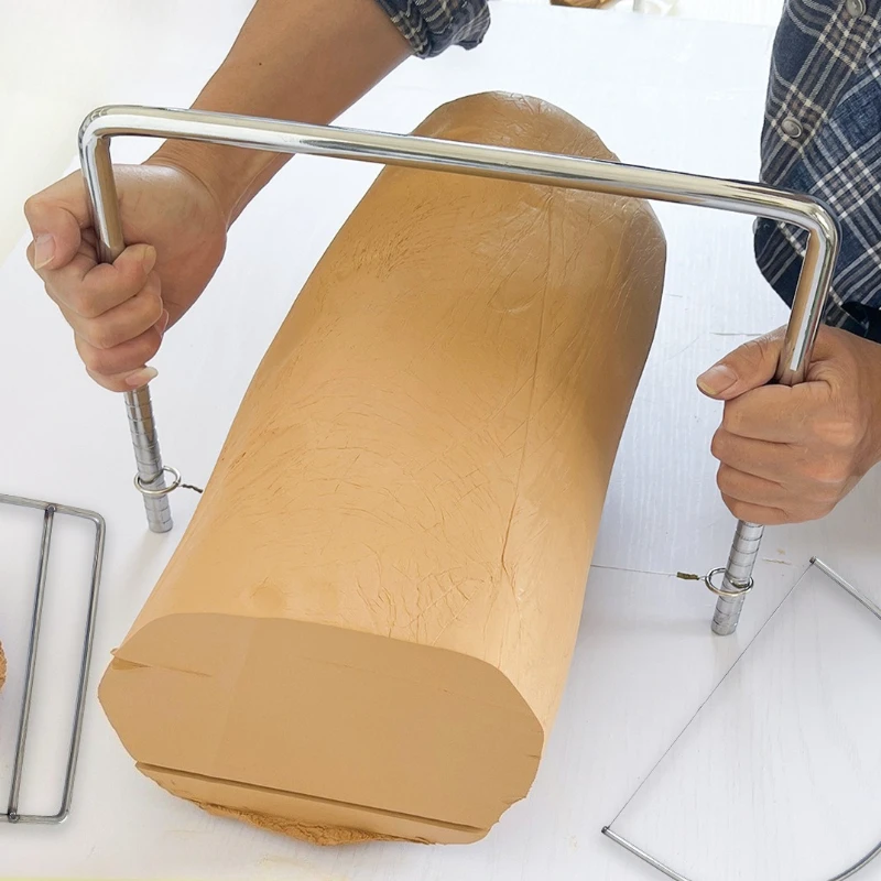 Stainless Steel Wire Mud Cutter U-shaped Line Slicer Ceramic Clay Polymer Scraping Modelling Tool Cutting Wire Pottery Tools
