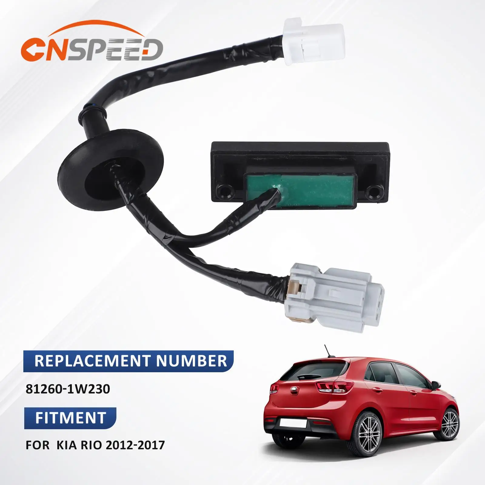 

CNSPEED Tailgate Switch Button For Kia Rio Hatchback 2012 2013 2014 2015 2016 2017 Rear Trunk Lid Boot Lock Release 81260-1W230