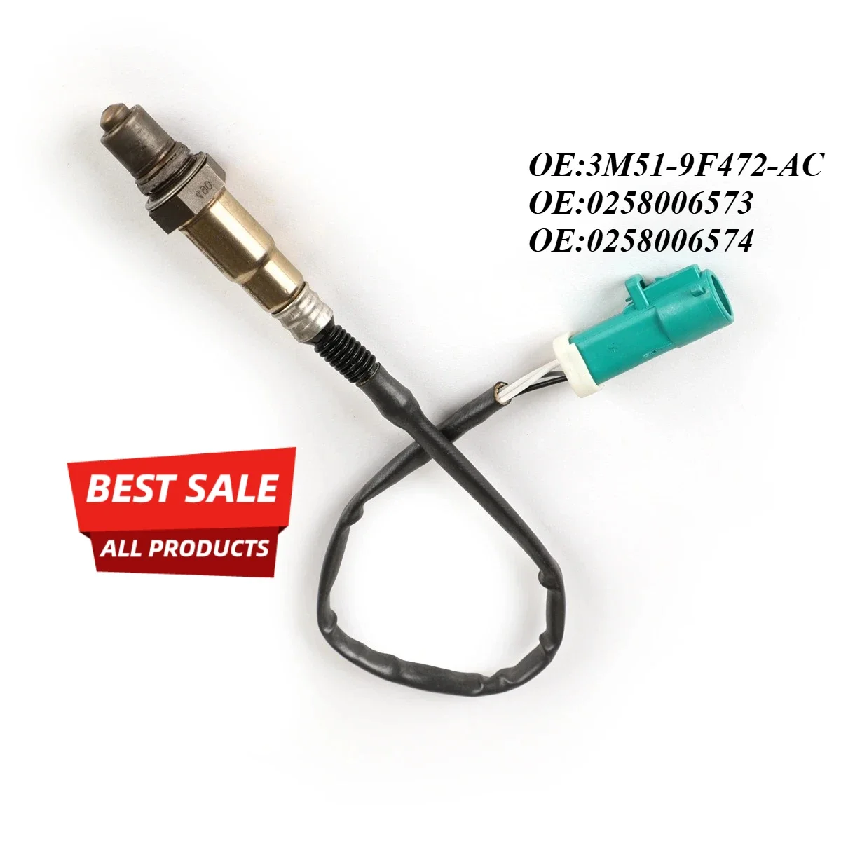 

Front Oxygen Sensor For Ford Focus 2005-2014 1.8L/2.0L For Ford Mondeo 2008-2012 2.3L OE 3M51-9F472-AC 0258006573 0258006574