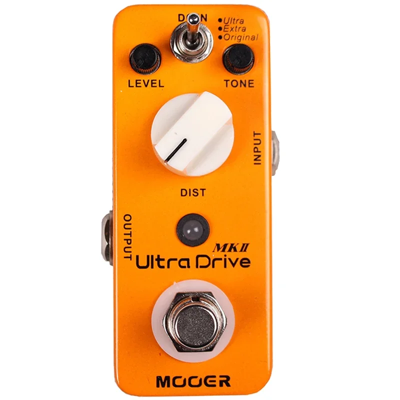 Гитарная педаль MOOER Ultra Drive MKII для эффектов и синтезатора, цельнометаллический корпус, педалборд True Bypass