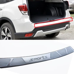 Car For Subaru Forester Rear Bumper Stainless Steel Protector Accessories 2019-2024 Door Sill Scuff Plate Trunk Trim