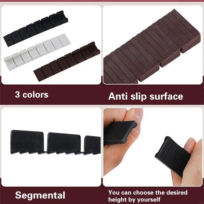10 insgesamt robuste Plastikscheiben für Möbelstaatsstühle Kühlschrank Toilette mit flexiblen und stapelbaren Designs Y4QC