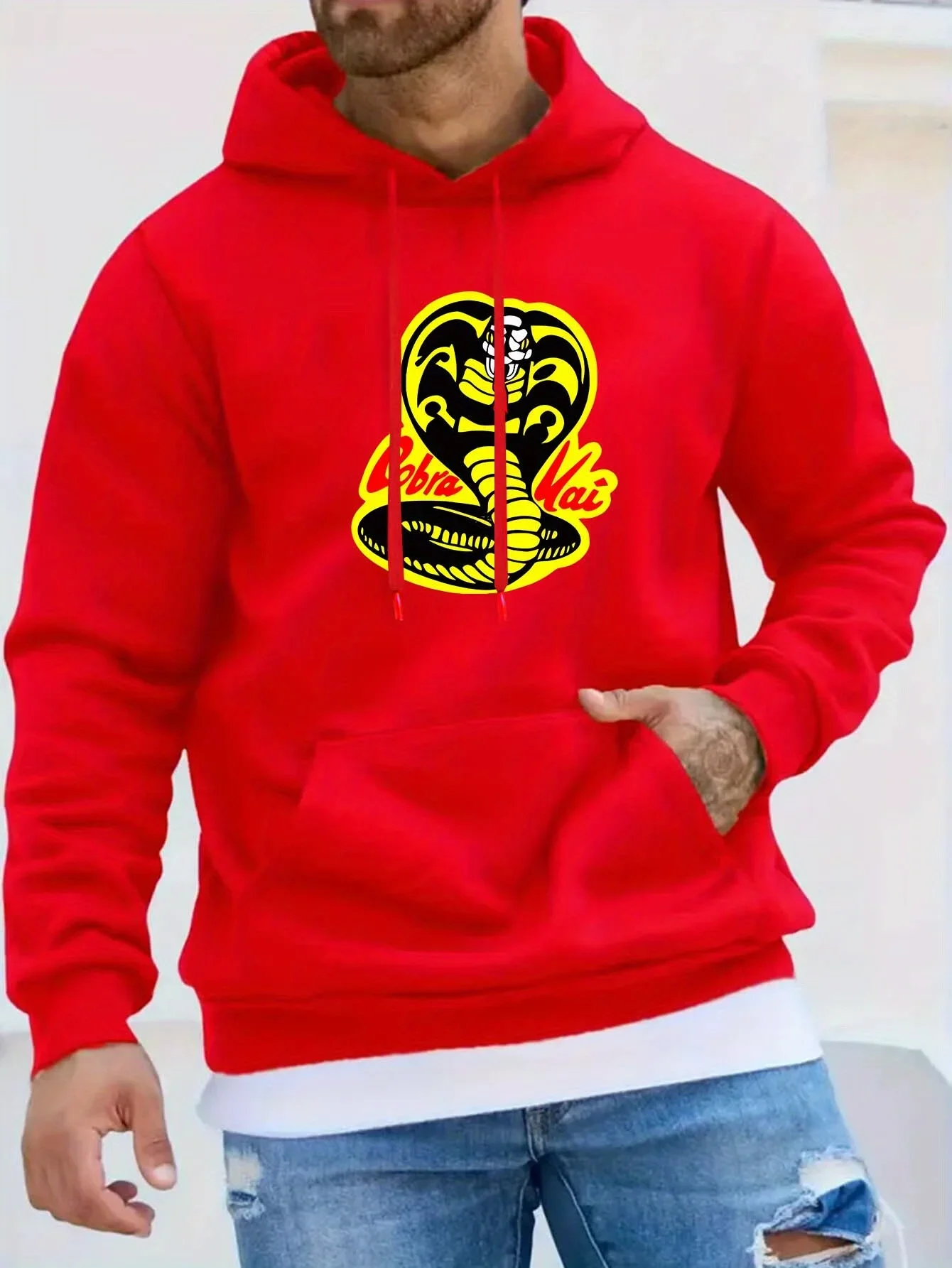 Unisex 2026 Cobra Graphic Print Hoodie Oversized Pullover Long Sleeve Fashion Streetwear Sweatshirt, Multiple Colors Available