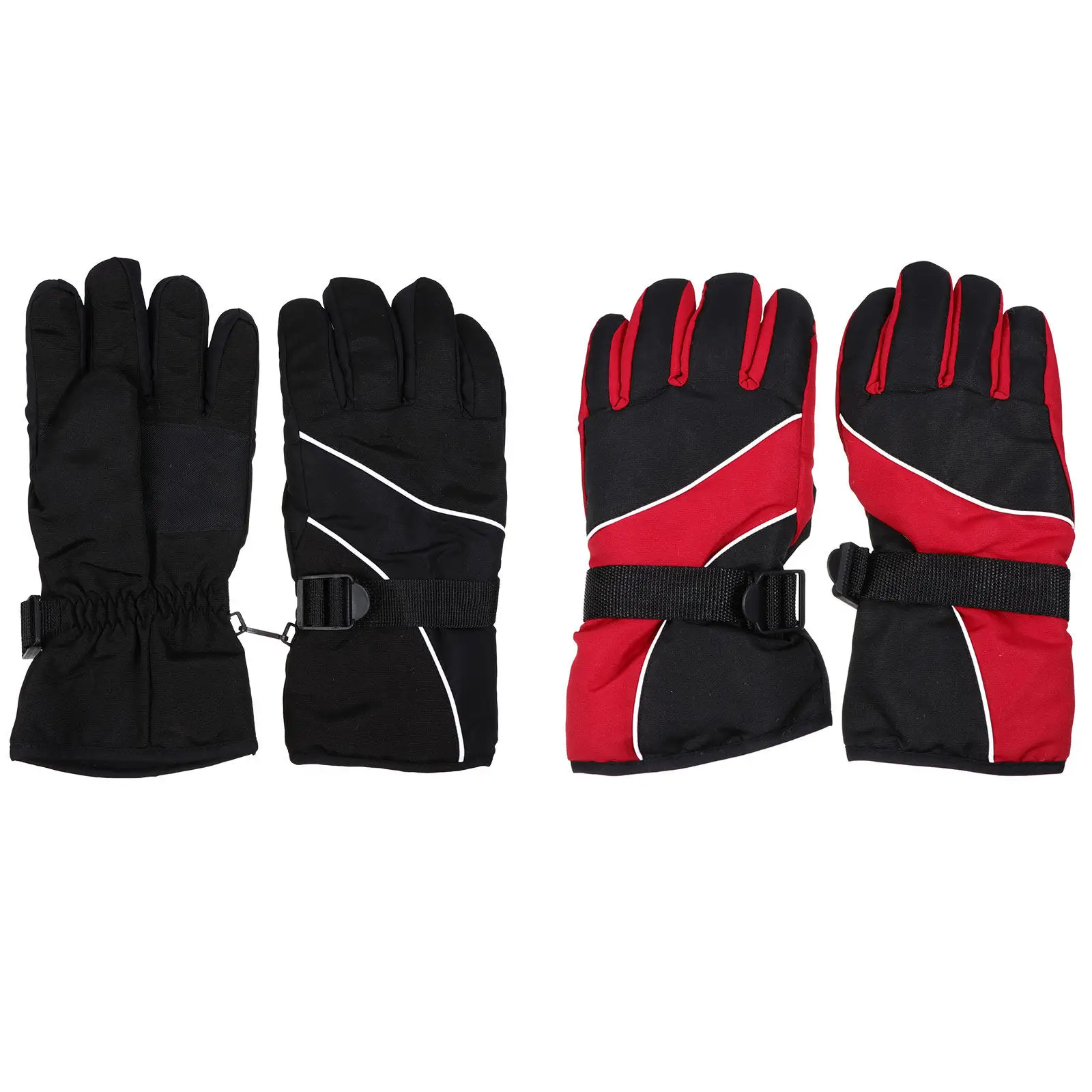

2Pairs Winter Skiing Gloves Unisex Outdoor Warm Windproof Anti-Slip Cycling Gloves for Riding Hiking Mountain Bike