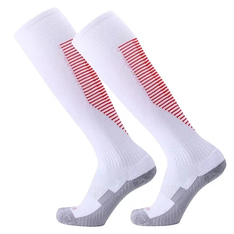 1 Pair Football Sports Socks Long Knee Cotton Spandex Kids Legging Stockings Soccer Baseball Ankle Adults Children Socks