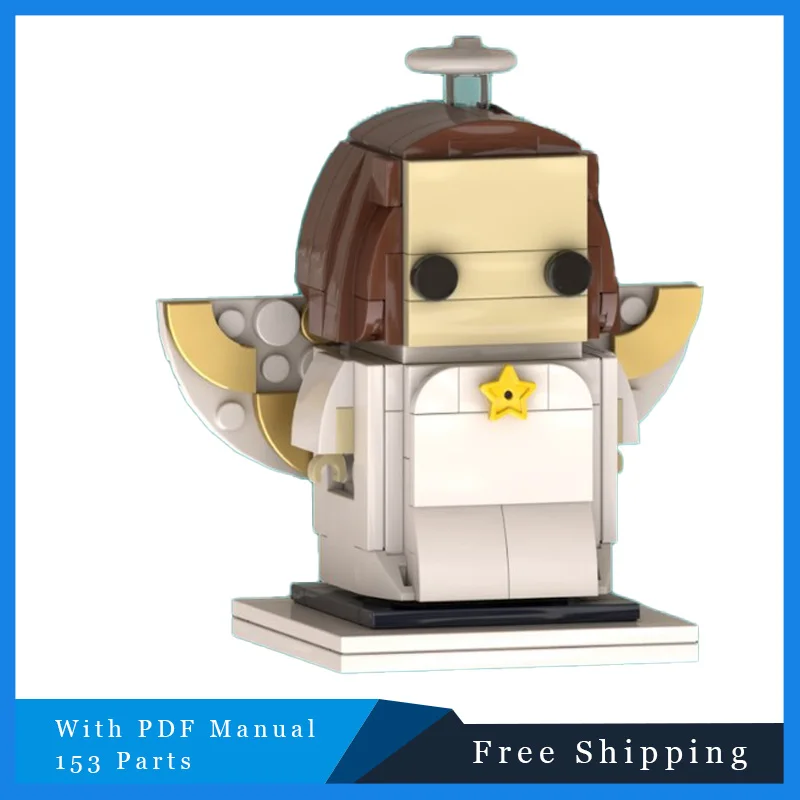 153 قطعة لعبة الطوب الملاك Brickheadz التكنولوجيا وحدات MOC شعبية بنة نموذج بازل للأطفال لعبة الكبار هدايا عيد ميلاد