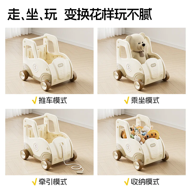 Babyfond Baby Walker Trolley Multi-functional Legs Baby Learning Walking Artifact Hand Push Toy Year-old Gift Walker