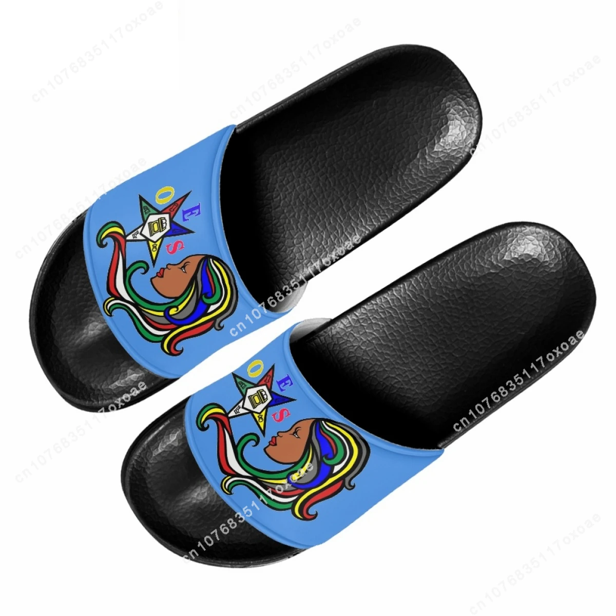 Order of The Eastern Star Sisterhood Print OES Summer Slippers Women\'s Home Bathroom Slippers Men\'s Outdoor Garden Beach Sandals