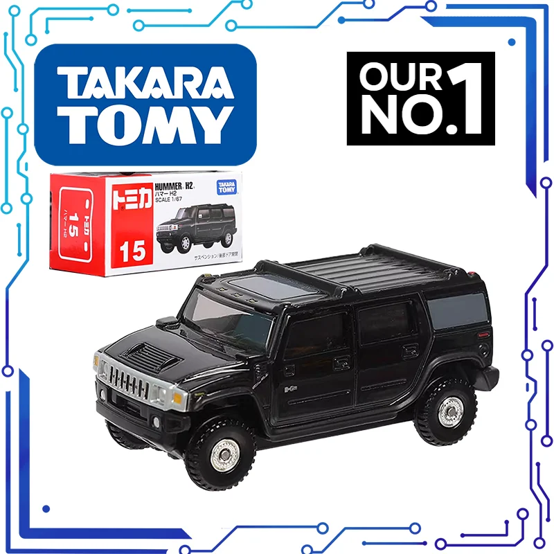 10CM TOMY Alloy Car TOMICA 67/1 Hummer Toys Vehicle H2 Metal Model for Children Gifts Present Decoration Original Ins Decor