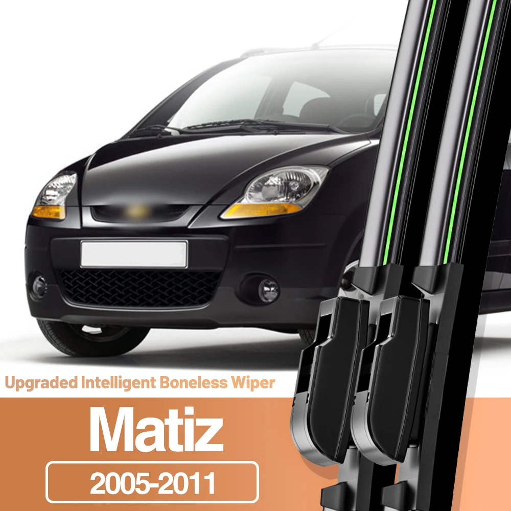 

2pcs For Chevrolet Matiz 2005-2011 Front Windshield Wiper Blades Windscreen Window Accessories 2006 2007 2008 2009 2010