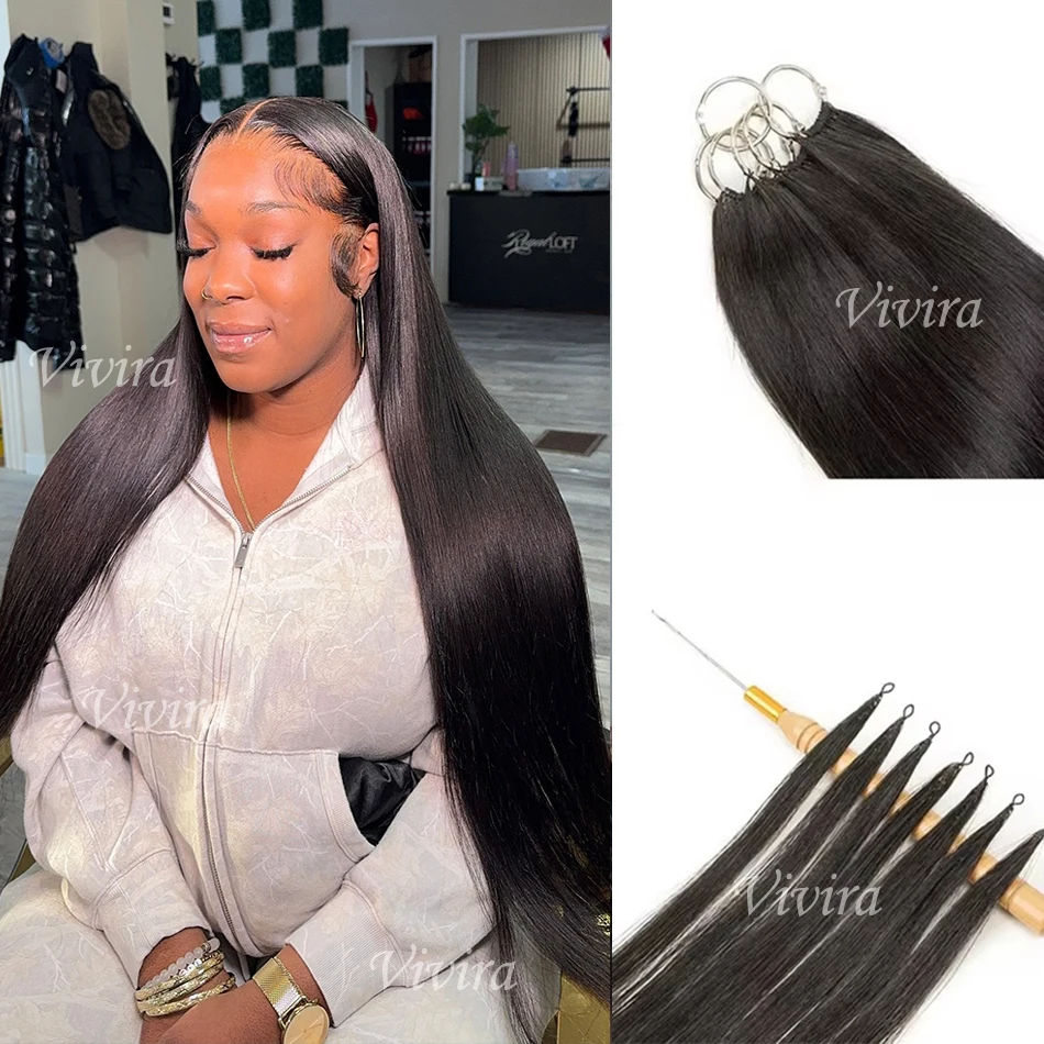 

Прямые волосы для крючкового плетения, без узлов, предварительно разделенные, 100% натуральные бразильские волосы для женщин, для полного объема на всю голову.